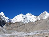 08 Nyanang Ri, Pungpa Ri, Shishapangma East Face, Phola Gangchen From Plateau As Trek Nears Kong Tso